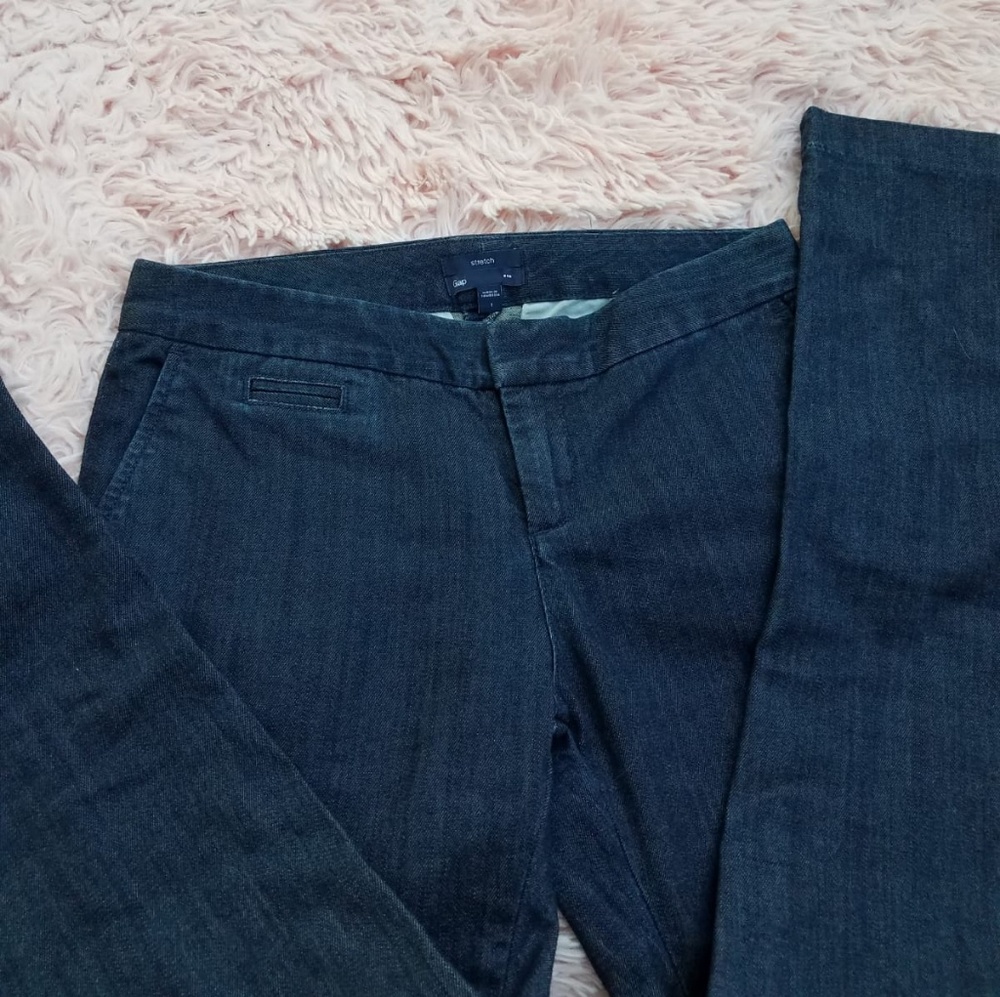 GAP STRETCH SKINNY JEANS CHAMBRAY  SIZE 1 - Picture 2 of 8